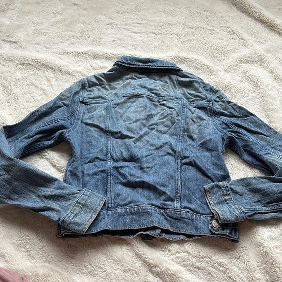Garage Light Blue Cropped Jean Jacket Size Small - Picture 6 of 9